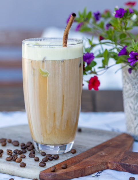Cold Brew Iced Coffee with Pistachio Cream