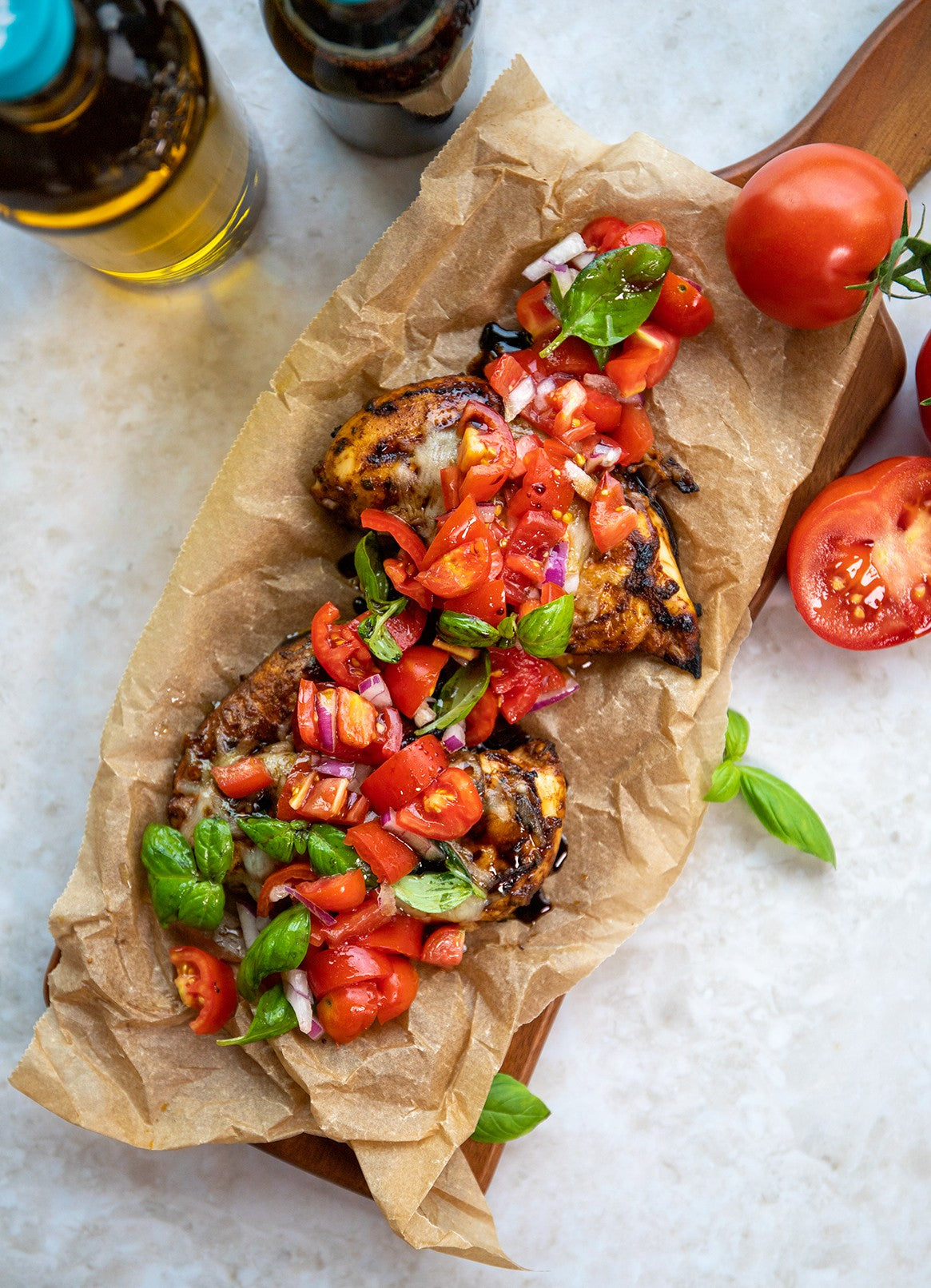 Grilled Bruschetta Chicken Recipe with Balsamic | vomFASS UK