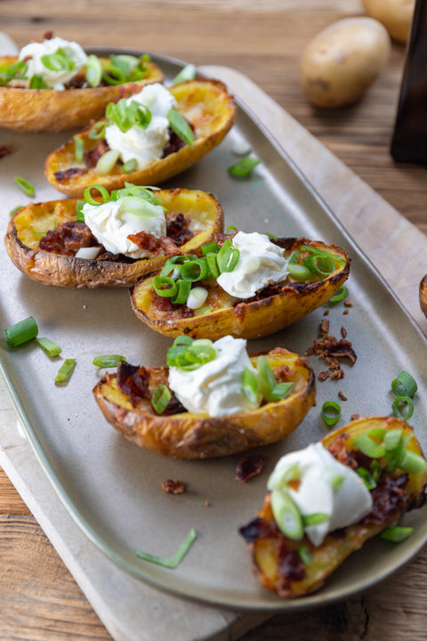 Baked & Filled Potato Skins