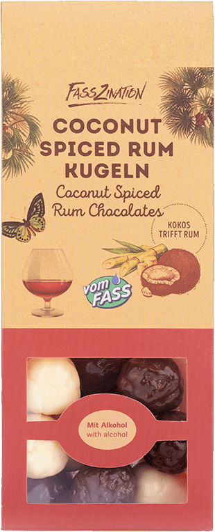 Coconut spiced rum chocolate balls