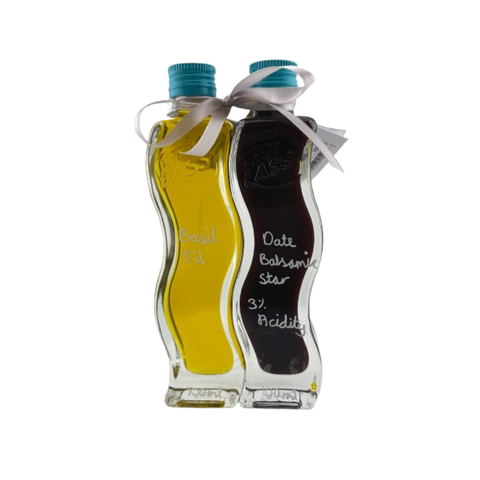 Basil oil and date balsamic star quadra gift set