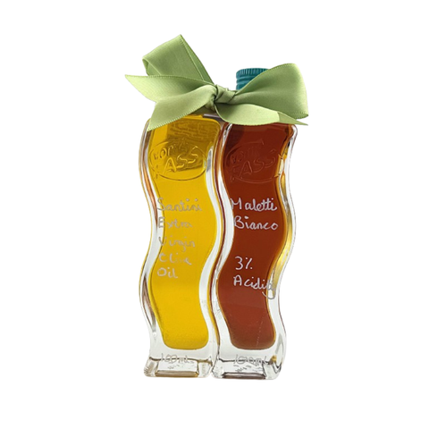 Santini extra virgin olive oil & Maletti bianco quadra gift set