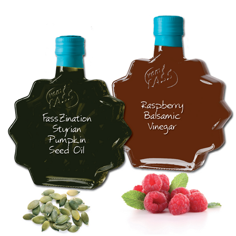 Raspberry Balsamic Vinegar and Styrian Pumpkin Seed Oil
